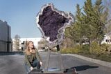 Amethyst Geode with Metal Stand - Spectacular Display! #208916-12